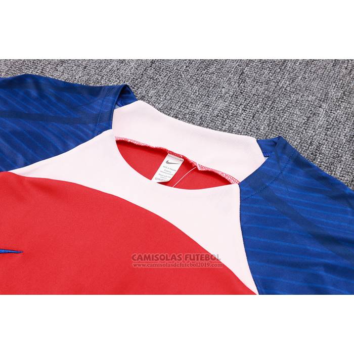 Fato de Treino Atletico Madrid Manga Curta 2023-2024 Vermelho - Calcas Curta